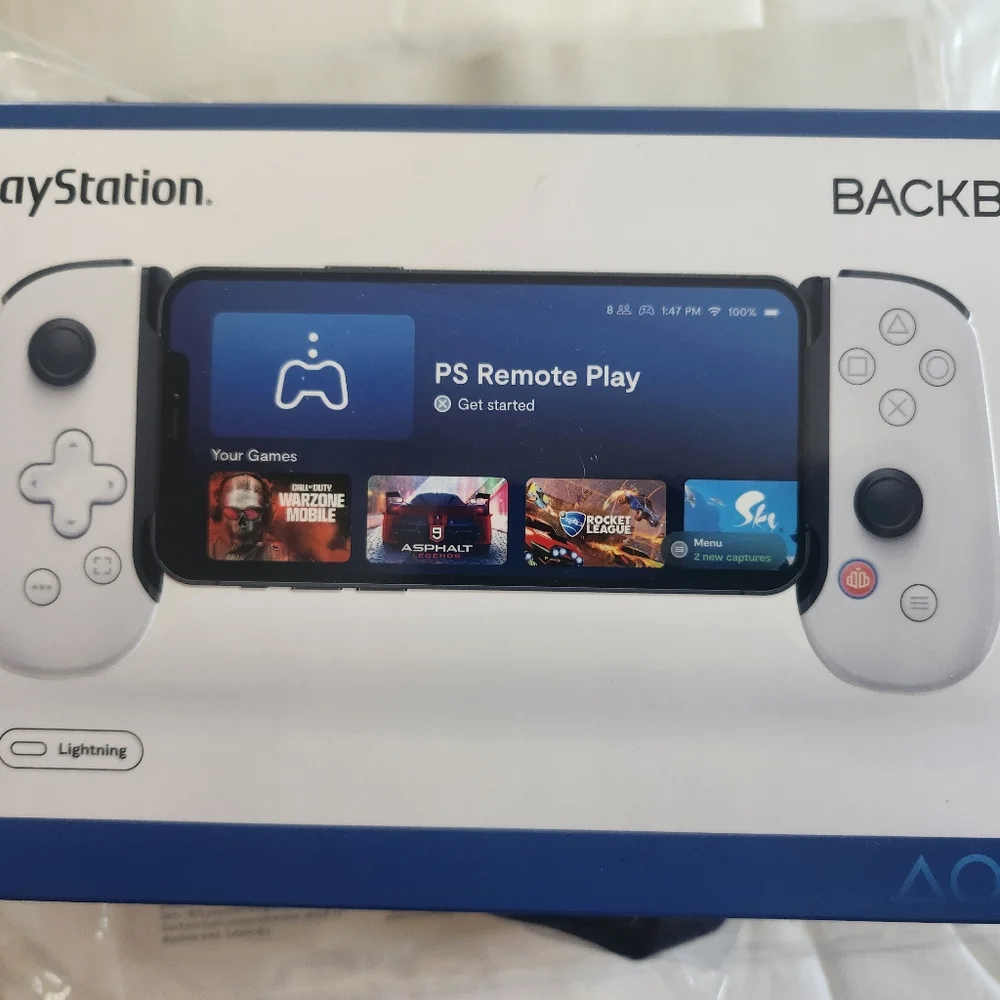 New In Box. Sony PlayStation White Backbone Handheld Console